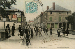 Suippes * 1904 * Rue St Pierre Et Pont * Restaurant * Villageois - Autres & Non Classés
