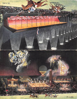 Delcampe - LA NUIT DE LONGCHAMP SAMEDI 3 JUILLET 1937- DOUBLE CARTE - LES COURSES - LA FEERIE LUMINEUSE - Reitsport