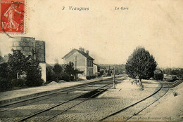 Veaugues * 1906 * La Gare * Train Wagons * Ligne Chemoin De Fer Du Cher - Other & Unclassified