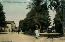 Raon L'étape La Neuveville * La Gare * Train Tramway * Ligne Chemin De Fer Vosges - Raon L'Etape