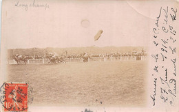 HIPPODROME LONGCHAMP-CARTE-PHOTO- 27 JUIN 1914- ARRIVEE DE LA 2eme COURSE - Reitsport