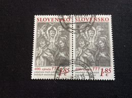 SK 2019 Yvert 774 Paire Oblitéré 400 Ans Mort Des 3 Saints Martyrs De Kosice Gabriel Hevenesi Jésuite Illustrateur - Used Stamps
