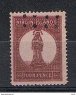 ISOLE  VIRGINIA:  1867  S. ORSOLA  -  4 P. VINACEO  E  ROSA  US. -  D. 12 1/2  -  FAKE  COPY  -  YV/TELL. (5) - Iles Vièrges Britanniques