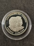 100 FRANCS ARGENT BE PROOF CINEMA LES FRERES LUMIERE 1995 15000 EX. / SILVER FRANCE / CAPSULE - Essais, Piéforts, épreuves & Flans Brunis