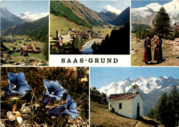 Saas-Grund - 5 Bilder (47862) * 13. 7. 1972 - Saas-Grund