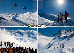 Hohsass - Saas-Grund - 4 Bilder (47578) * 7. 4. 1992 - Saas-Grund