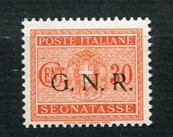 23845 ITALIE Taxe N°5** Timbre-taxe De 1934 Surchargé G.N.R   1944  TB - Segnatasse