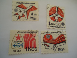 CZECHOSLOVAKIA USED   STAMPS 4  AIRPLANES - ...-1918 Préphilatélie