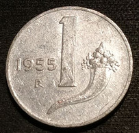 ITALIE - ITALIA - 1 LIRE 1955 - KM 91 - 1 Lira