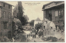 CPA   CHATILLON Sur CHALARONNE   Passerelle Des Bains - Châtillon-sur-Chalaronne