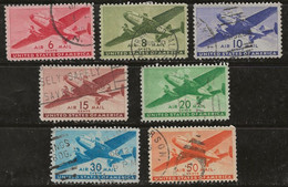 Etats-Unis 1941-1944 N° Y&T : PA. 26 à 32 Obl. - 2a. 1941-1960 Used