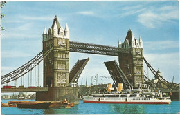 AC404 London - Tower Bridge And River Thames - Navi Ships Bateaux / Viaggiata 1971 - River Thames
