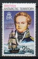 British Antarctic Territory 1973 Single Stamp 2½p Showing Famous Ship And Captain In Unmounted Mint Condition. - Neufs