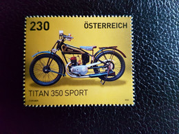 Austria 2022 Autriche Motos TITAN 350 SPORT Mottorrad Motocicletta Motobike 1v Mnh - Unused Stamps
