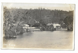 Privately Taken Real Photo Postcard, Australia, Tasmania, Burnie, Emu River, Landscape, House, 1919. - Hobart