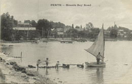 Australia, WA, PERTH, Mounts Bay Road, Sailing Boat (1900s) Postcard - Perth