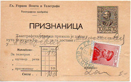 Serbie : Entier Postal Oblitéré - Serbia