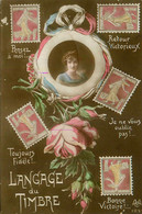 Le Langage Des Timbres * Carte Photo N°1085 A.C.A. * Timbre Philatélie Stamps Stamps - Stamps (pictures)