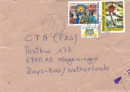 Delcampe - Benin 2008 Pobe Guenon Monkey Overprint 175f On 250f Michel 1402 Child Traffic Overprint 500f On 300f Michel 1413 Cover - Bénin – Dahomey (1960-...)