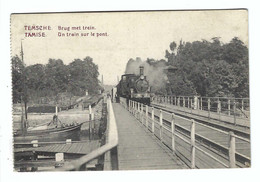 Temse  TEMSCHE  TAMISE   Brug Met Trein. Un Train Sur Le Pont - Temse