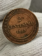 2 CENTESIMI 1859 ITALIE ETATS / ITALIA STATES - Andere & Zonder Classificatie