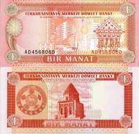 Turkmenistan / 1 Manat / 1993 / P-1(a) / UNC - Turkménistan