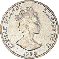 Monnaie, Îles Caïmans, 5 Cents, 1990 - Caimán (Islas)