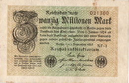 GERMANIA  - 20  MILLIONEN  MARK  1923 -  P-108c.3 - 20 Millionen Mark