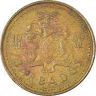 Monnaie, Barbade, 5 Cents, 1989 - Barbados (Barbuda)