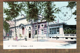 X03151 VICHY 03-Allier Le CASINO Façade Côté Rue Colorisé 1910s GD 18 - Vichy