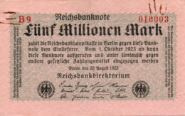 GERMANIA  5000000 MARK 1923  P-105/4   XF - 5 Millionen Mark