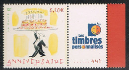 FRANCE : N° 3688A ** Avec Vignette "les Timbres Personnalisés" ("Anniversaire") - PRIX FIXE . 1/3 De La Cote - - Neufs