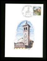 ITALIA - Cartolina Ufficiale Delle Poste Italiane - TOLENTINO - TORRE DEGLI OROLOGI CLOCK - L’ Orologio Ha Una Macchina. - Horlogerie