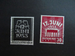 BER Nr. 110-111, 1953, Volksaufstand, Gestempelt - Used Stamps
