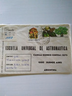 Argentina Reg Cover.angelica.sfe.to Bsaires.yv 1830 Tree Yv 1801 Fungi  Reg Post E 7 1or 2 Covers Conmems For Post. - Lettres & Documents