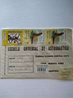 Argentina Reg Cover.angelica.sfe.to Bsaires.parcel Post Label Transit Bar Code.2* Elep.seal 1852 Yv Usa 94 1846.reg Post - Cartas & Documentos