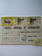 Argentina Reg Cover.angelica.sfe.to Bsaires.parcel Post Label Transit Bar Code.2* Elep.seal 1852 Yv Usa 94 1846.reg Post - Cartas