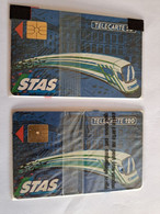 FRANCE/FRANKRIJK  SET 2X CHIPCARD  50 UNITS + 120 UNITS STAS/ TRAIN /  MINT IN WRAPPER        WITH CHIP     ** 10465** - Voorafbetaalde Kaarten: Gsm