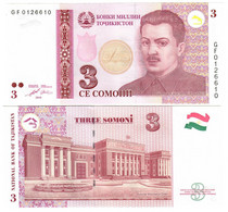 Tajikistan 3 Somoni 2010 UNC - Tajikistan