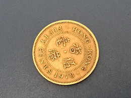 Münze Münzen Umlaufmünzen Hongkong 50 Cents 1978 - Hong Kong
