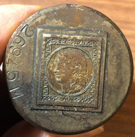 Francia France 20 Cents Punzone 650 Gr. Tipo Francobollo Antichi Stati - Monarquía/ Nobleza