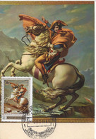 RWANDA - CARTE MAXIMUM 1er JOUR N° 322 - NAPOLEON BONAPARTE Au MONT ST-BERNARD - OEUVRE De DAVID - 1962-1969