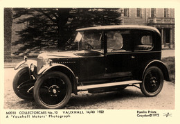 Automobile Ancienne De Marque VAUXHALL Vauxhall 14/40 De 1922 * Carte Photo * Auto Voiture Automobilia - Voitures De Tourisme