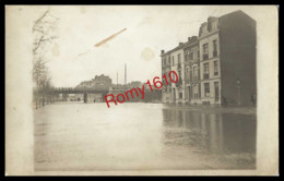 LIEGE. Photo Carte Inondations De 1926 QUAI DES ARDENNES. Animée, Rare. 2 Scans - Liege