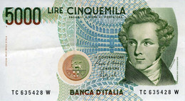 ITALIE - Banca D'Italia - 5.000 Lire 04-01-1985 - Sign.Ciampi, Speziali Série TC 635428 W - P111b - Léger Pli - Otros – Europa