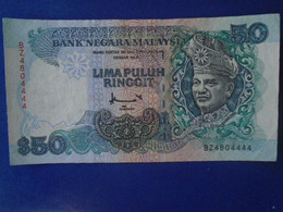 MALAYSIA , P 31D, 50 Ringgit, ND 1997 , EF/AU, Prefix BZ - Malesia