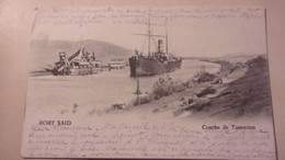 EGYPTE PORT SAID  COURBE DE TOUSSOUN 1908 TO FRANCE - Port-Saïd