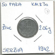 Gh5 Serbia 50 Para 1942. KM#30 - Serbia