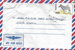 Nigeria 2012 Enugu N20 Grant's Zebra Domestic Cover - Gibier