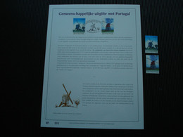 Genummerd Luxe Kunstblad Met Gouddruk 23 Karaat + De Postfrisse Zegels** - Cartoline Commemorative